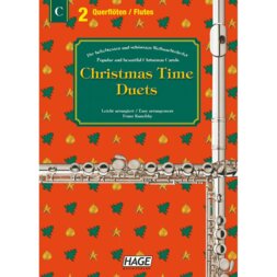 Hage MusikVerlag EH 1091 Christmas Time Duets for 2 Flutes dwarsfluitboek voor 2 dwarsfluiten