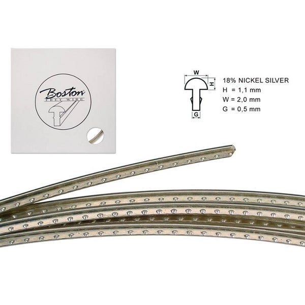 Boston FW-1120058 fretdraad 5 meter 6200-stijl vintage ST en TE