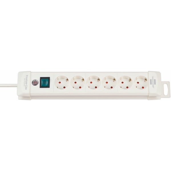 Brennenstuhl 1952260100 Premium-Line verdeler 6-voudig 3m wit