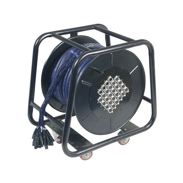 DAP kabelhaspel microfoonkabel 24in-4uit 30m