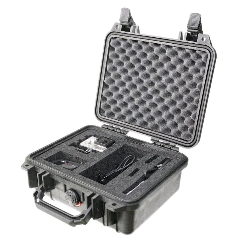 Peli 1200 GP1 GoPro flightcase zwart met schuim | Bax Music