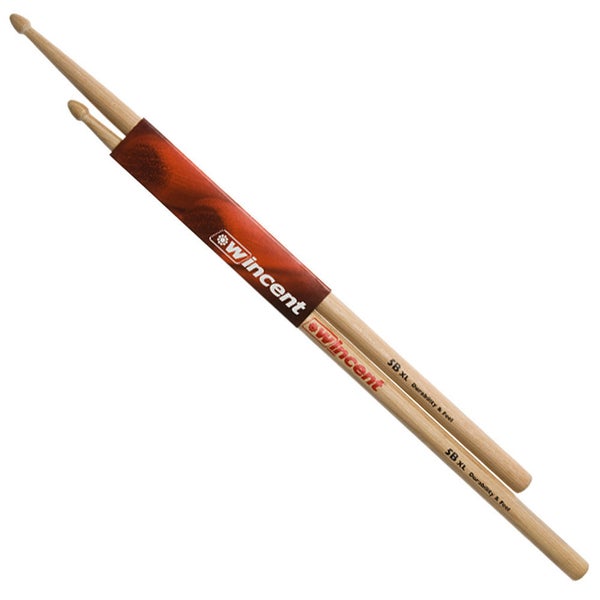 Wincent W-5BXL hickory drumstokken 5B, extra lang