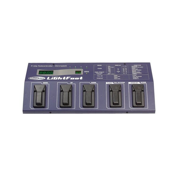 Lightfoot 4Ch Footcontroller DMX & Midi Output 2x Bulgin
