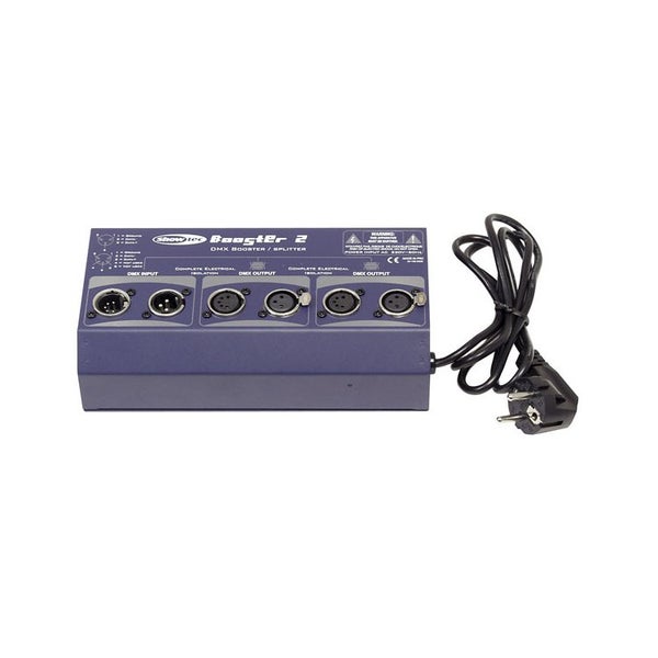 Booster 2 DMX Splitter&Booster 2 Way, 3&5 Pin XLR Sockets