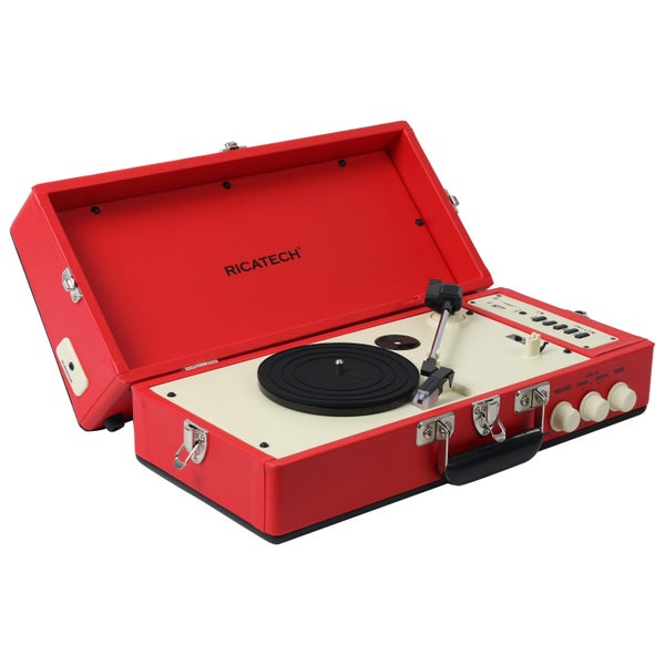 Ricatech RTT98 Vintage platenspeler Red