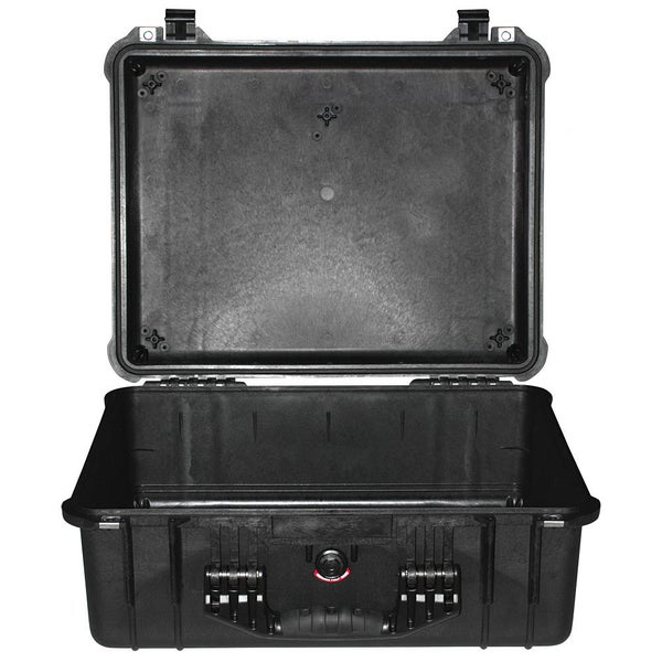 Peli 1550 BK flightcase zonder schuimrubber 468x355x193 mm