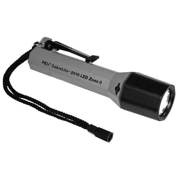 Peli 2010Z0 Super SabreLite LED zaklamp ATEX Zone 0 zilver