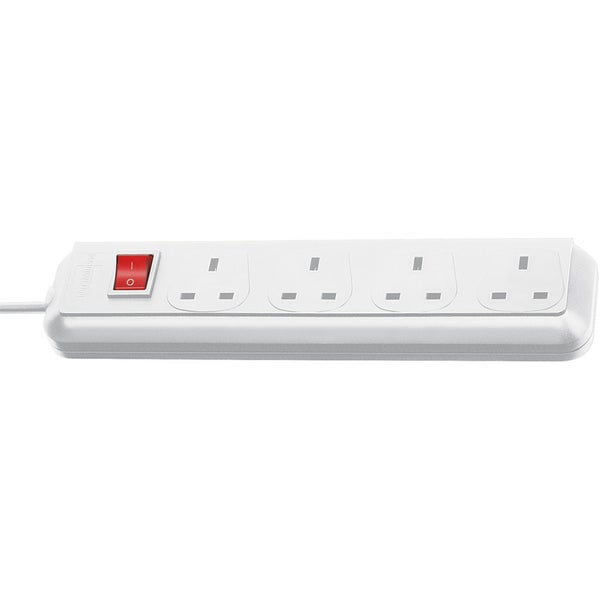 Brennenstuhl Eco-Line UK stroomverdeler 4-voudig 1.5m wit