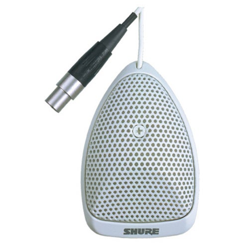 Shure MX391W/S supercardioide boundary microfoon wit