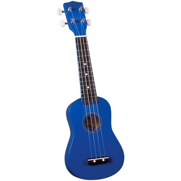 Diamond Head DU-107 Rainbow sopraan ukulele blauw met gigbag