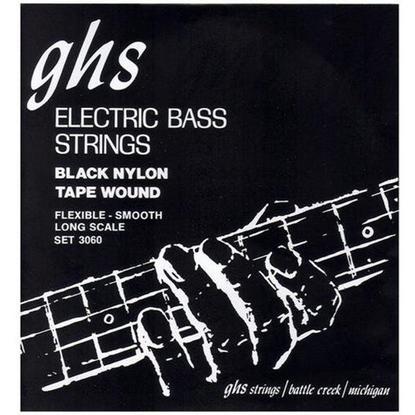 GHS 3060-5 Black Nylon Tapewound medium snarenset 5-snarige bas