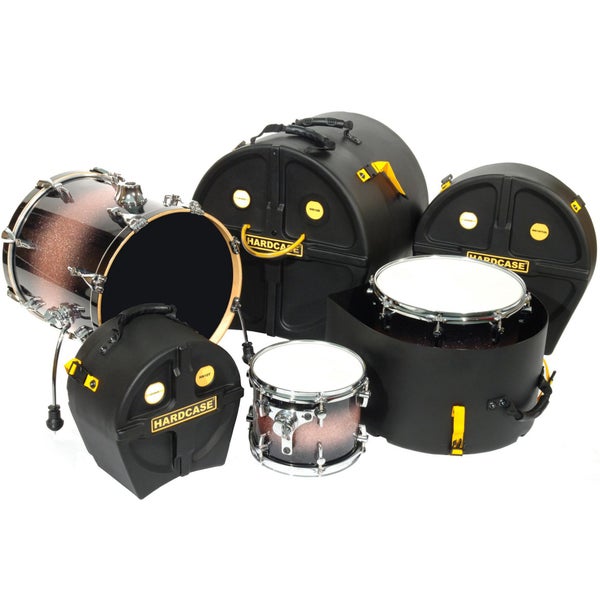 Hardcase HJUNGLE drumkofferset met 10 -14 - 16 inch koffers