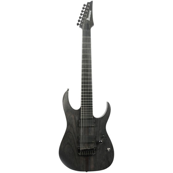 Ibanez RGIT27FE Iron Label Transparent Gray Flat 7-snarig