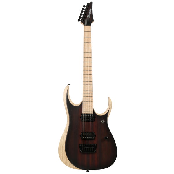 Ibanez RGDIX6MRW-CBF Iron Label Charcoal Brown Burst Flat