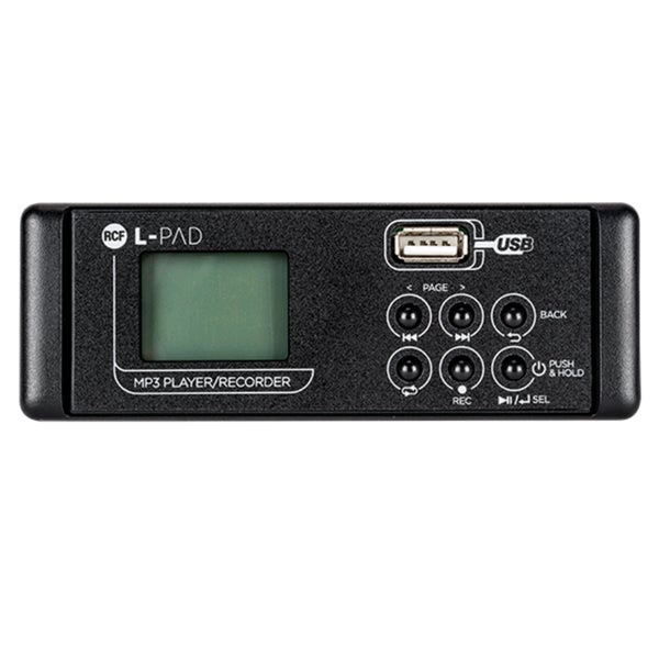 RCF SMP-R MP3 Card speler/rec. voor L-PAD 8, 8C, 10C, 12C, 12CX