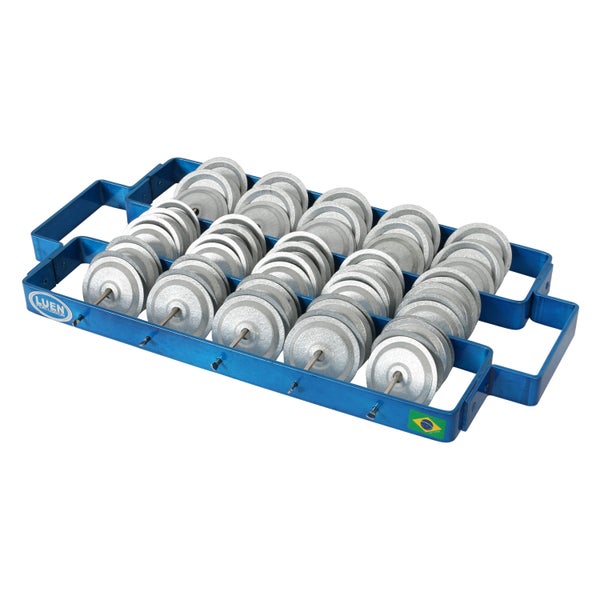 Luen CHOLLBL Chocalho - Rocar aluminium large blauw