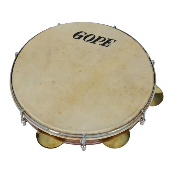 Gope PANCH8 Pandeiro Chorinho 10 inch natuurvel 8 nagels
