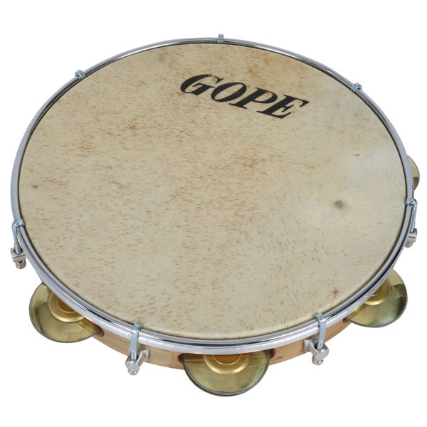 Gope PANPRB Pandeiro Professional 10 inch natuurvel messing