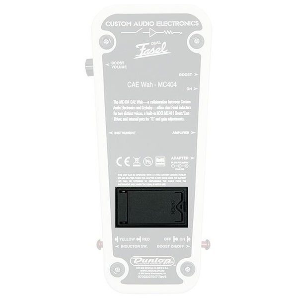 Dunlop MC404 CAE Wah-wah batterijklep