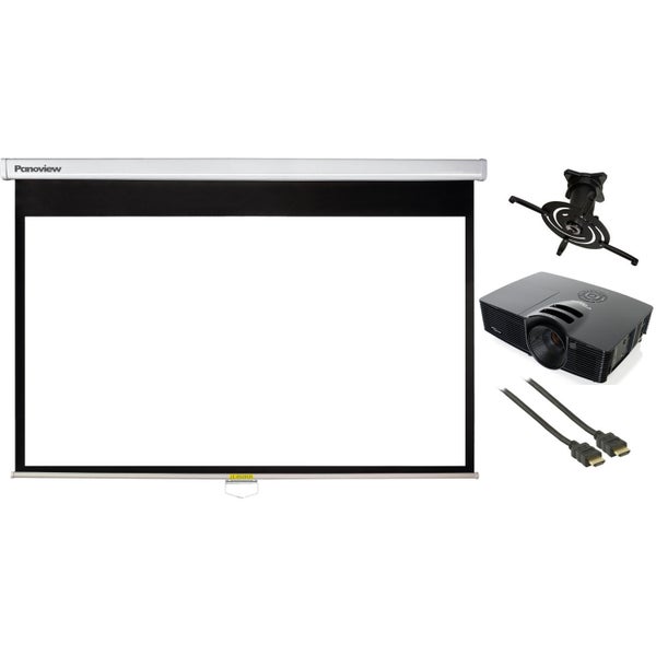 Optoma HD141X beamer met projectiescherm, beugel en HDMI-kabel
