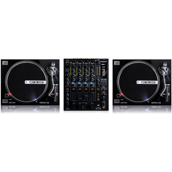 Reloop 2x RP-7000 draaitafel + RMX-60 DJ mixer DJ set