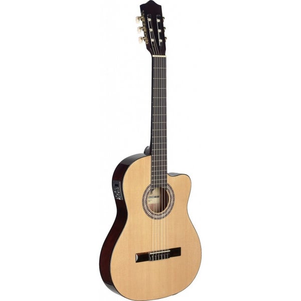 Stagg C546TCE Natural elektrisch-akoestische klassieke gitaar