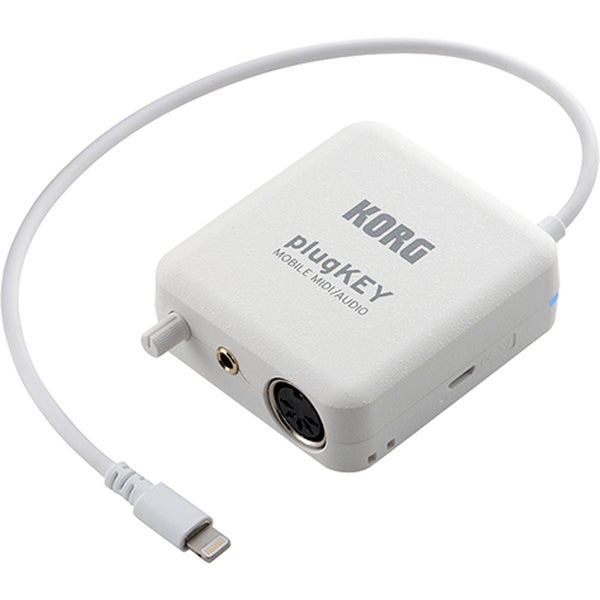 Korg plugKEY WH MIDI/audio interface voor iOS wit