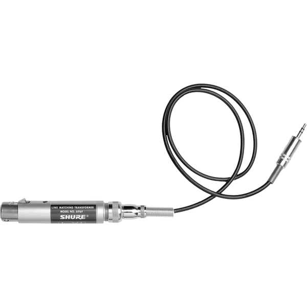 Shure A96F matching transformator XLR - 3.5mm jack