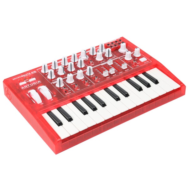 Arturia MicroBrute Transparent Red analoge synthesizer