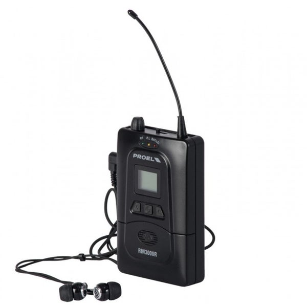 Proel RM3000R ontvanger met in-ear monitor