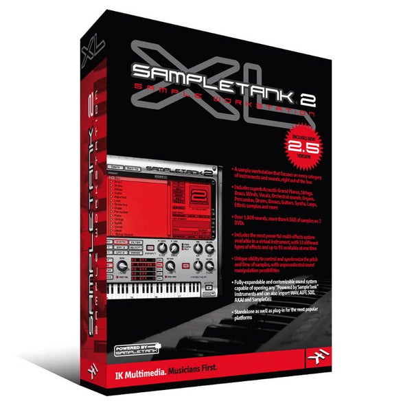 IK Multimedia Sample Tank 2.5 XL software workstation