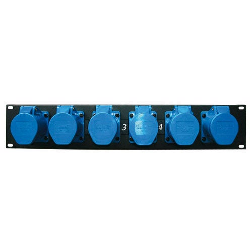 Showtec PowerPanel 4 19-inch paneel 6x CEE 16A