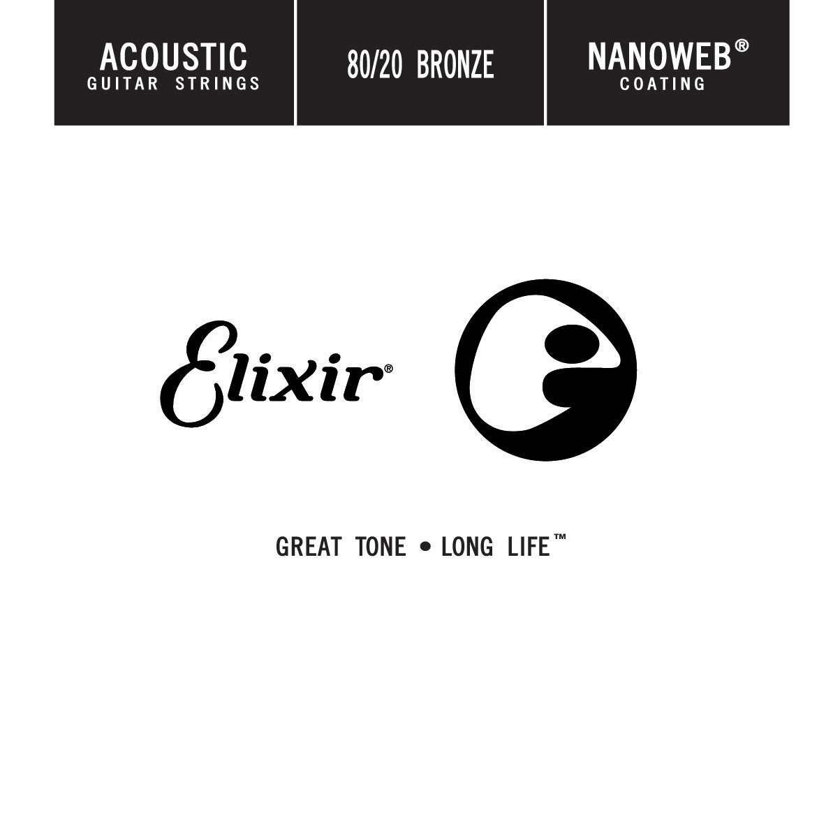 Elixir 15139 Nanoweb Bronze 80/20 Wound .039 losse snaar