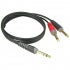 Klotz AY1-0300 2x jack 2p - 1x jack 3p 3 meter verloopkabel
