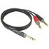Klotz AY1-0600 2x jack 2p - 1x jack 3p verloopkabel 6 meter