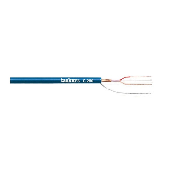 Tasker C280 audiokabel, 2x 0.22 mm², ø 4.8 mm, 100 m