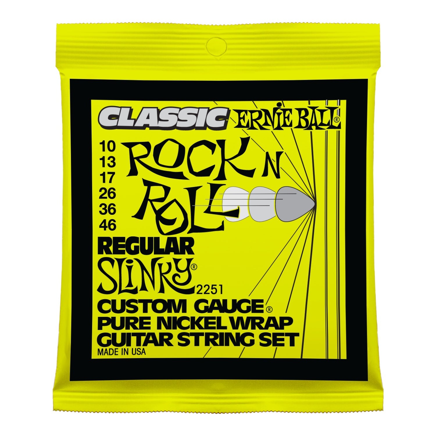 Ernie Ball 2251 Classic Pure Nickel Regular Slinky strängset
