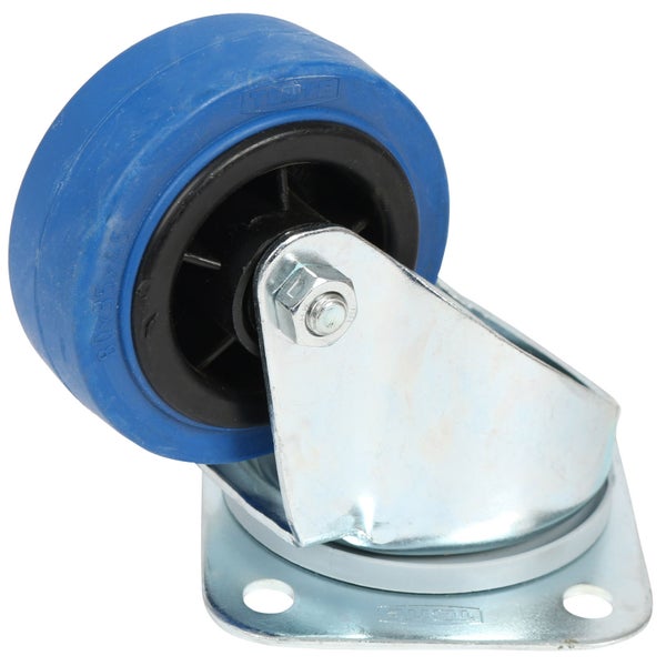 TENTE 3470 PIR 080 P62 blauw zwenkwiel 80 mm