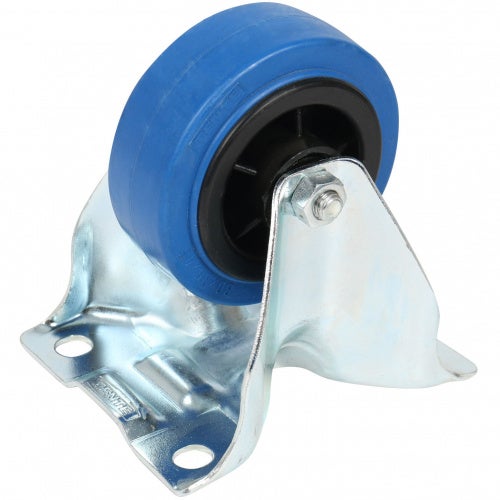 TENTE 3478 PIR 080 P62 Fixed Castor Wheel, 80mm (Blue)