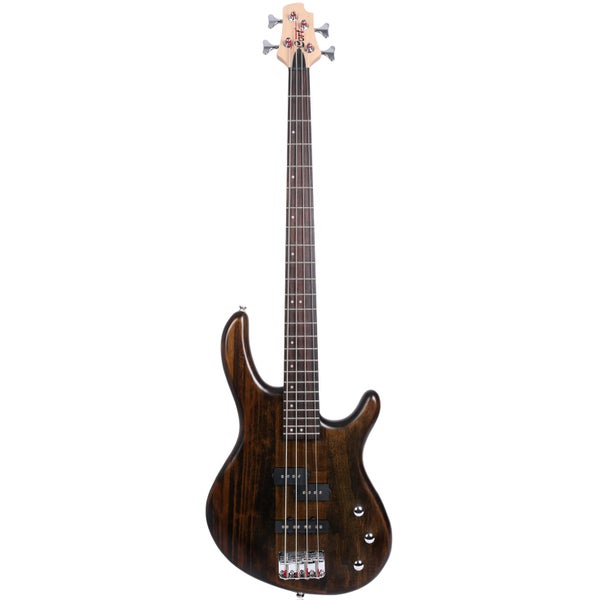 Cort Action PJ Open Pore Walnut (OPW) elektrische basgitaar