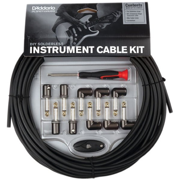 D'Addario GPKIT-50 DIY Solderless Instrument Cable Kit