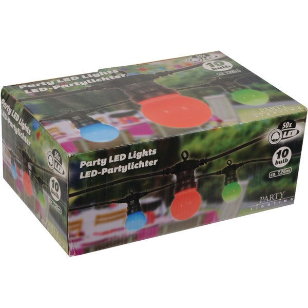 Getx party lichtslinger LED (10 lampjes, gekleurd)