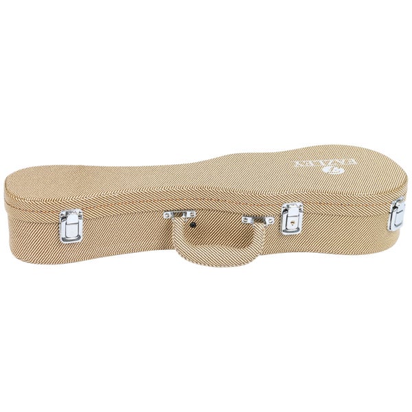 Fazley UC-21FTLB koffer voor sopraan ukelele lichtbruin/geel
