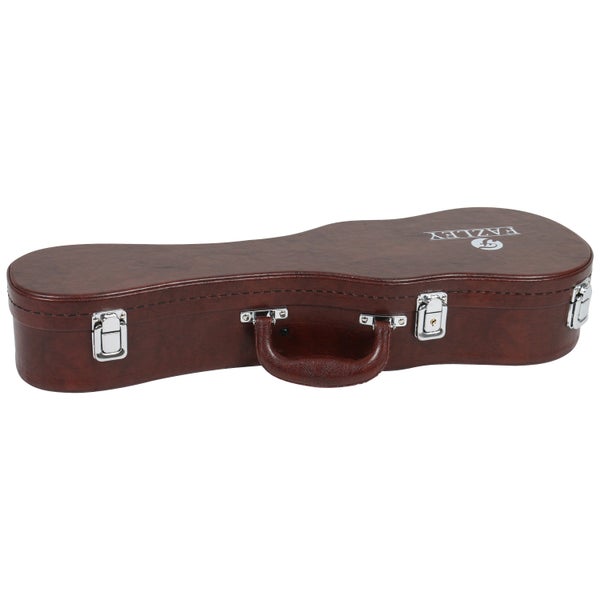 Fazley UC-21FTDB koffer voor sopraan ukelele donkerbruin