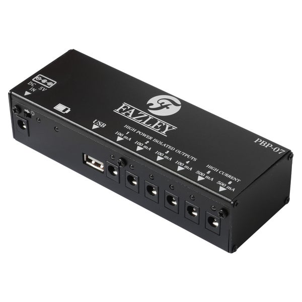 Fazley PBP-07 oplaadbare multi-voeding voor effectpedalen EU