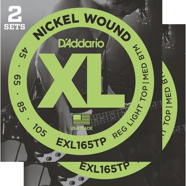 D'Addario EXL165TP snaren voor elektrische basgitaar (2 sets)