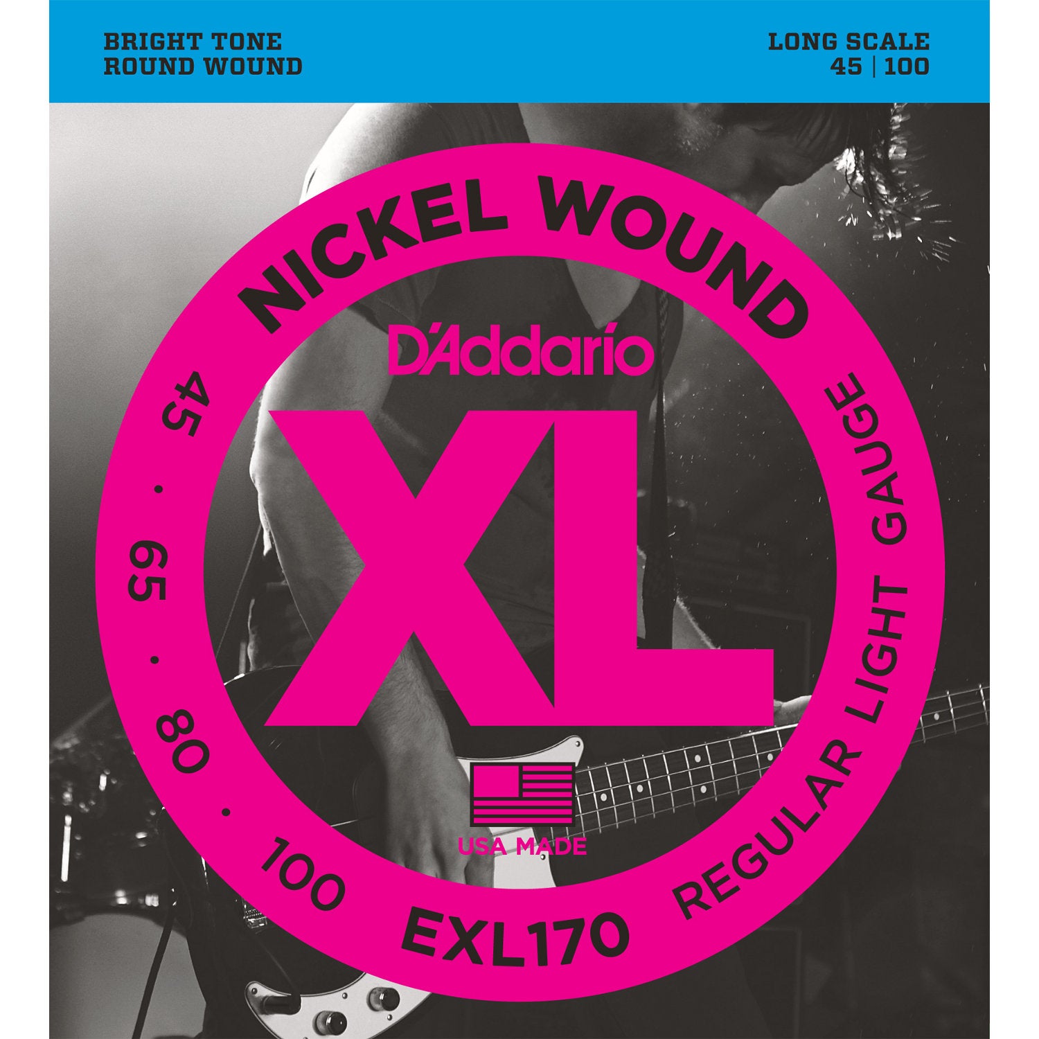 D'Addario EXL170 strängset till elbas
