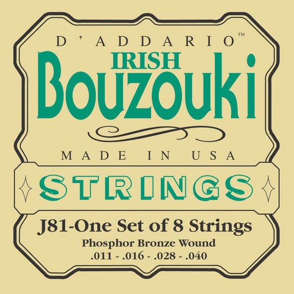 D'Addario J81 snarenset voor Ierse bouzouki