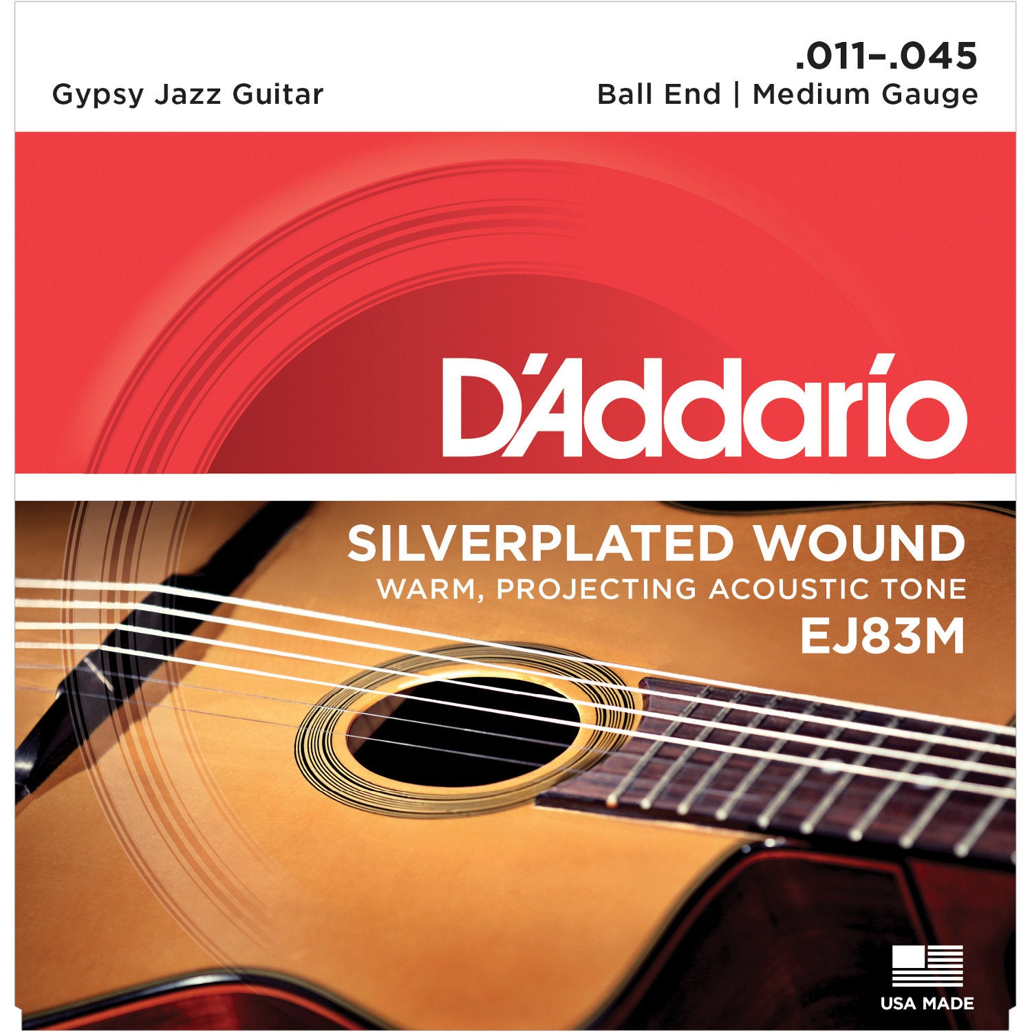 D'Addario EJ83M strängset till akustisk gitarr