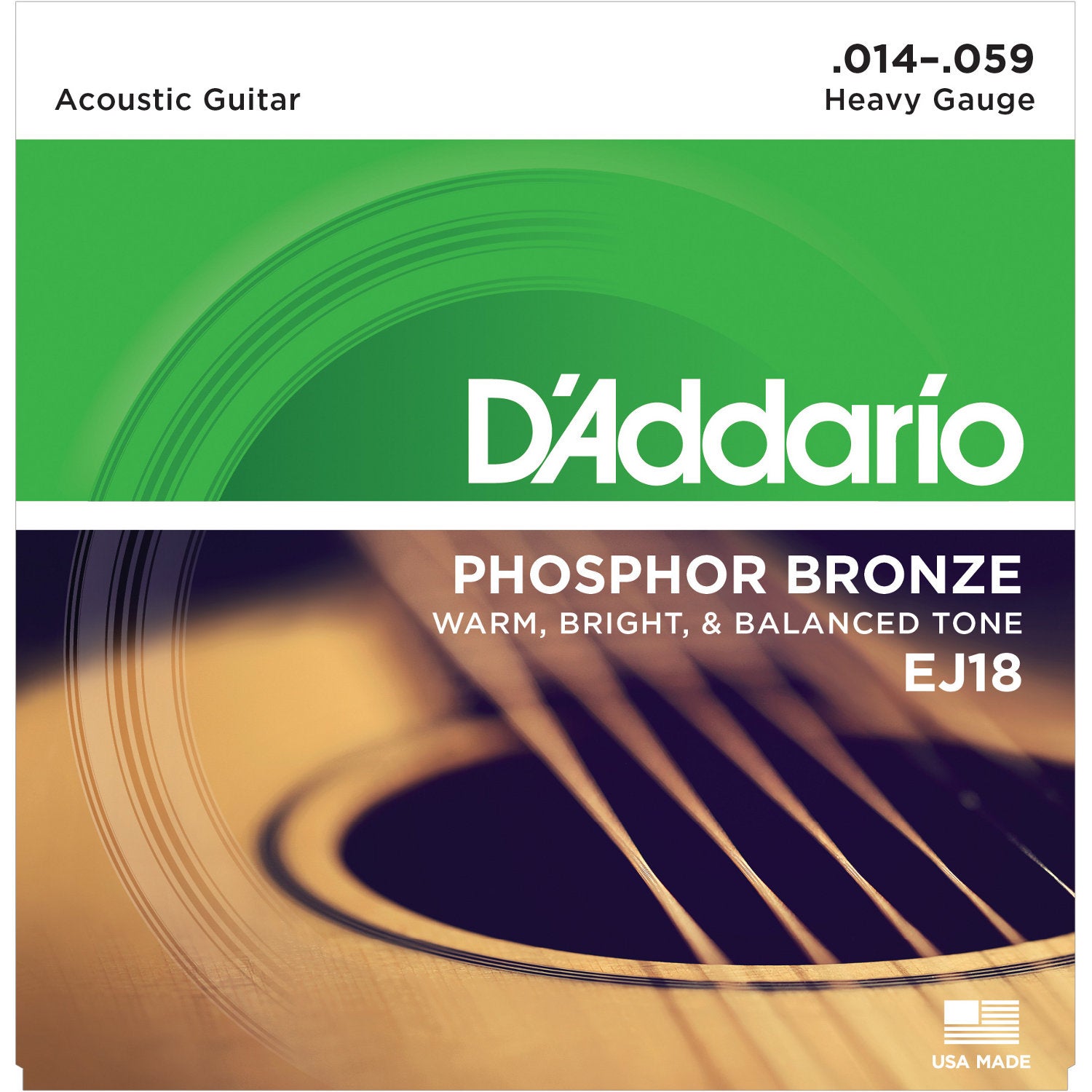 D'Addario EJ18 strängset till akustisk westerngitarr